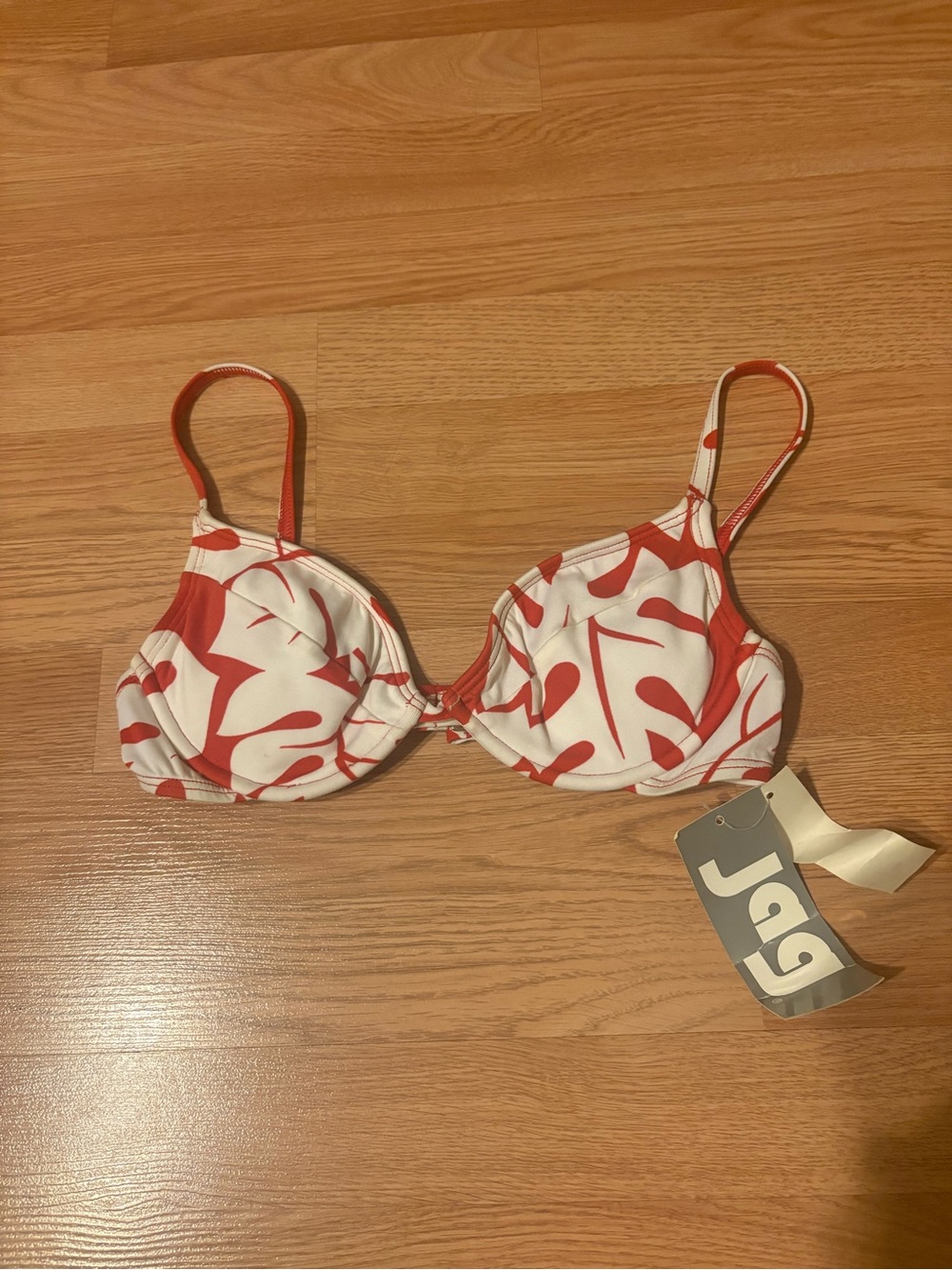 JAG Womens Bikini Top Small Underwire New